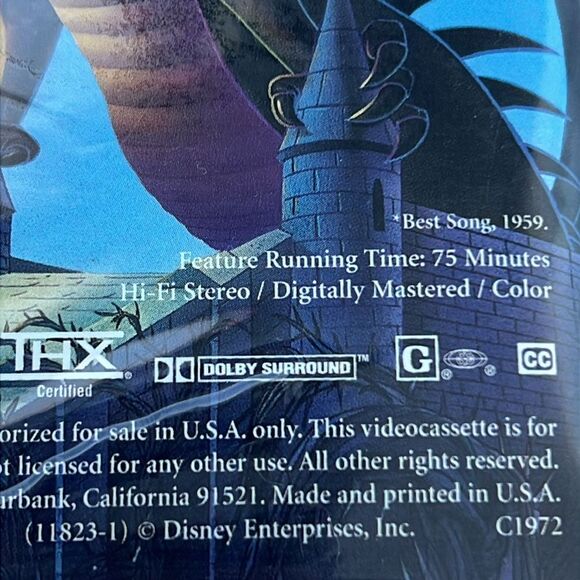 Walt Disney Masterpiece Sleeping Beauty VHS Limited Edition Movie Cartoon - Picture 9 of 11